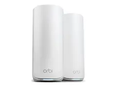 NETGEAR Orbi 870 Series RBE872 Wi-Fi-system - (ruter, utvider) - inntil 6000 kvadratfot - maske 10GbE, 2.5GbE, Wi-Fi 7 - Wi-Fi 6 - Multibånd