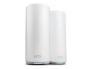 NETGEAR Orbi 870 Series RBE872 Wi-Fi-system - (ruter, utvider) - inntil 6000 kvadratfot - maske 10GbE, 2.5GbE, Wi-Fi 7 - Wi-Fi 6 - Multibånd