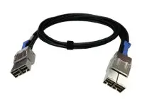QNAP CAB-PCIE10M-8644-8X - SAS ekstern kabel 36 pin 8 x SFF-8644 (hann) til 36 pin 8 x SFF-8644 (hann) - 1 m - svart