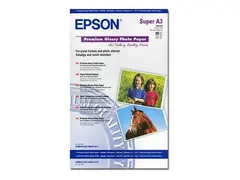 Epson Premium - Blank - Super A3/B (330 x 483 mm) 255 g/m&#178; - 20 ark fotopapir - for SureColor SC-P700, P7500, P900, P9500, T2100, T3100, T3400, T3405, T5100, T5400, T5405