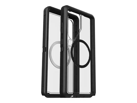 OtterBox Defender Series XT - Baksidedeksel for mobiltelefon robust - med magneter - plastikk - m&#248;rk side (klar / svart) - for Samsung Galaxy S25 Ultra