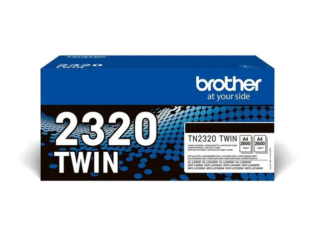 Brother TN2320 TWIN - 2-pack - Høy ytelse - svart - original - ton...