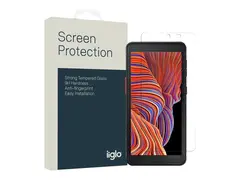 iiglo - Skjermbeskyttelse for mobiltelefon glass - 5.3" - gjennomsiktig - for Samsung Galaxy Xcover 5