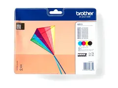 Brother LC223 - 4-pack - svart, gul, cyan, magenta original - blekkpatron - for Brother DCP-J4120DW, DCP-J562DW, MFC-J4420DW, MFC-J4625DW, MFC-J5320DW, MFC-J5625DW