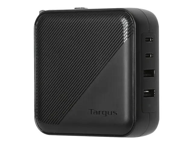 Targus - Strømadapter GaN 100 watt PD 4 utgangskontakter (2 x USB-...