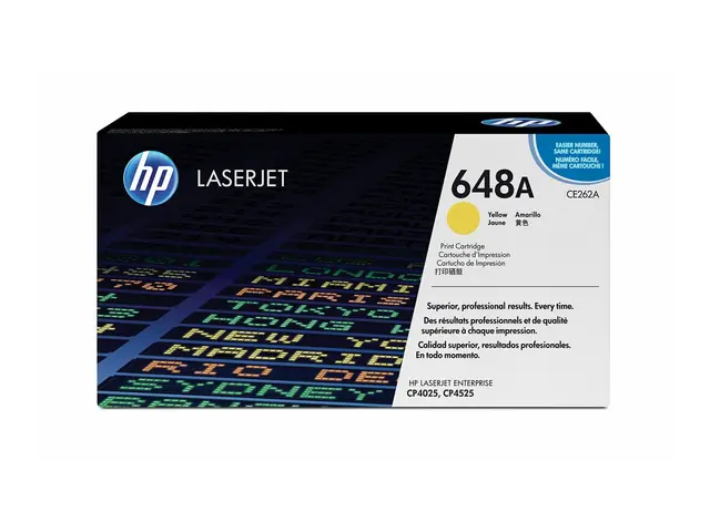 HP 648A - Gul - original - LaserJet - tonerpatron (CE262A) - for C...