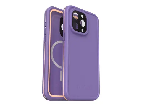 OtterBox FRE - Beskyttende vanntett eske for mobiltelefon MagSafe-samsvar - plommeregel (lilla) - for Apple iPhone 15 Pro Max