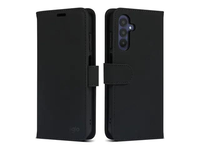 iiglo - Lommebok for mobiltelefon prima polyuretanlær svart Samsun...