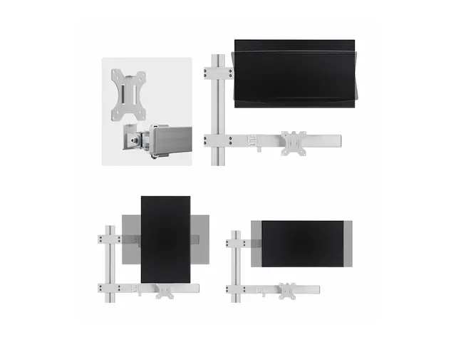 StarTech.com Six-Monitor Desk Mount w/ Crossbar, Up To 32" Screens...