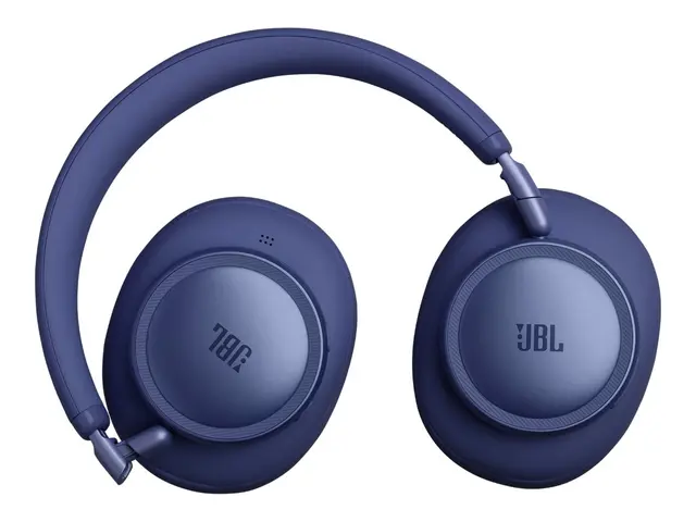 JBL LIVE 780NC - Hodetelefoner med mikrofon full størrelse - Bluetooth - trådløs, kablet - aktiv støydemping - 3,5 mm jakk - blå 