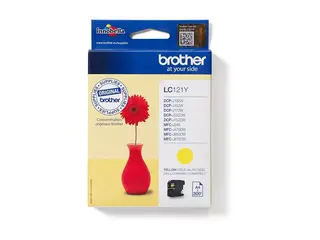 Brother LC121Y - Gul - original - blekkpatron for Brother DCP-J100, DCP-J105, DCP-J132W, DCP-J552DW, DCP-J752DW