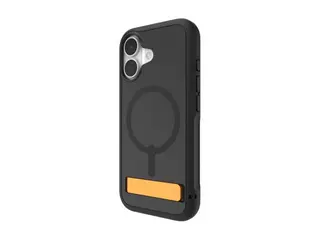 ZAGG Sedona Snap - Baksidedeksel for mobiltelefon med stativ - MagSafe-samsvar - grafen - flom svart - for Apple iPhone 17