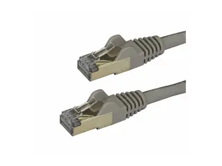 STARTECH 1.5 M CAT6A CABLE - GREY - SNAGLESS - SHIELDED COPPER WIRE
