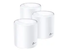 TP-Link Deco X60 - Wi-Fi-system - (3 rutere) 1GbE Wi-Fi 6 - Dobbeltb&#229;nd