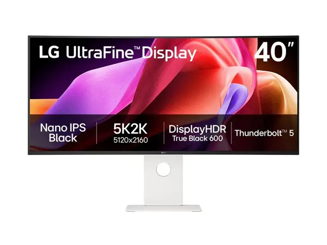 LG UltraFine 40WT95UF-W - LED-skjerm - kurvet - 40" - 5120 x 2160 ...