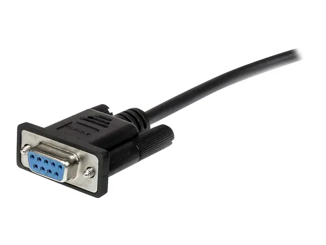 StarTech.com 2m Black Straight Through DB9 RS232 Serial Cable - DB...