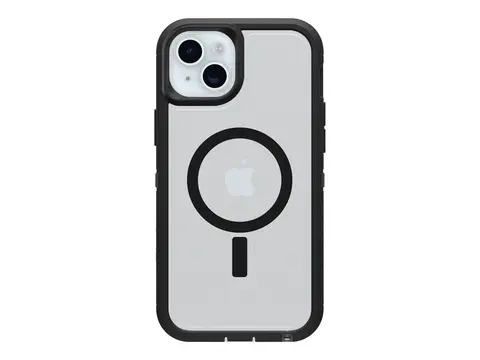 OtterBox Defender Series XT Clear Baksidedeksel for mobiltelefon - robust - MagSafe-samsvar - m&#248;rk side - for Apple iPhone 16 Plus