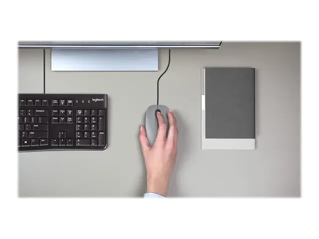 Logitech M110 Silent - Mus høyre- og venstrehåndet optisk 3 knappe...