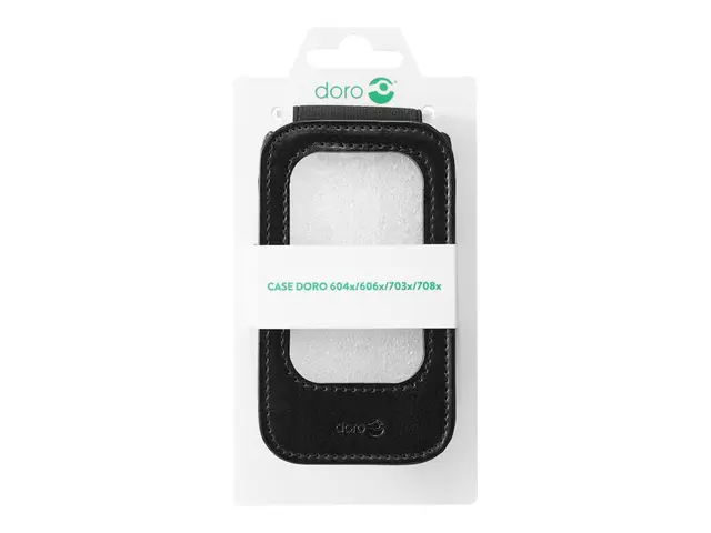 Doro Case - Baksidedeksel for mobiltelefon - svart - for DORO 6040...