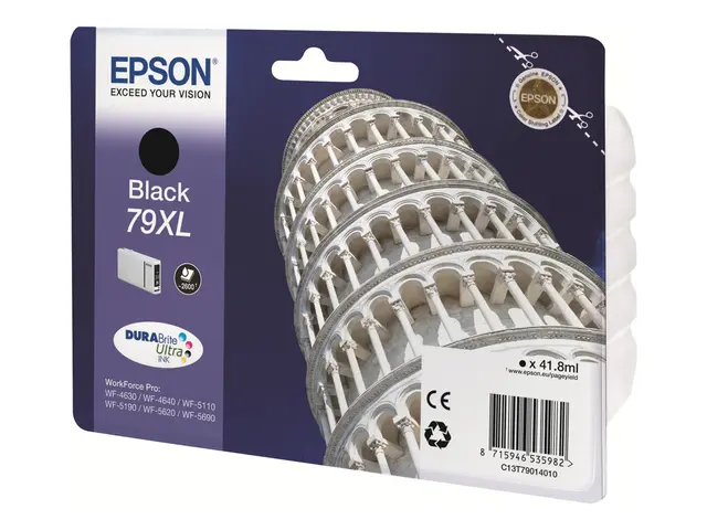 Epson 79XL - 41.8 ml - XL - svart - original - blekkpatron - for W...