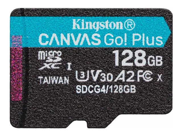 Kingston Canvas Go! Plus - Flashminnekort 128 GB A2 / Video Class ...