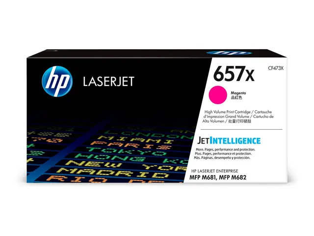 HP 657X - Høy ytelse - magenta - original - LaserJet - tonerpatron...