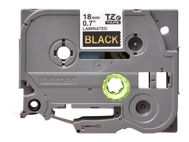 Brother TZe-344 - Standardklebemiddel - gull på sort - Rull (1,8 c...