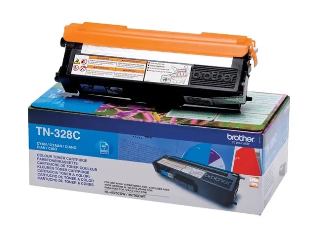 Brother TN328C - Cyan original tonerpatron for DCP-9270CDN, MFC-99...