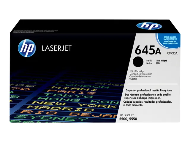 HP 645A - Svart original LaserJet tonerpatron (C9730A) for Color 5...