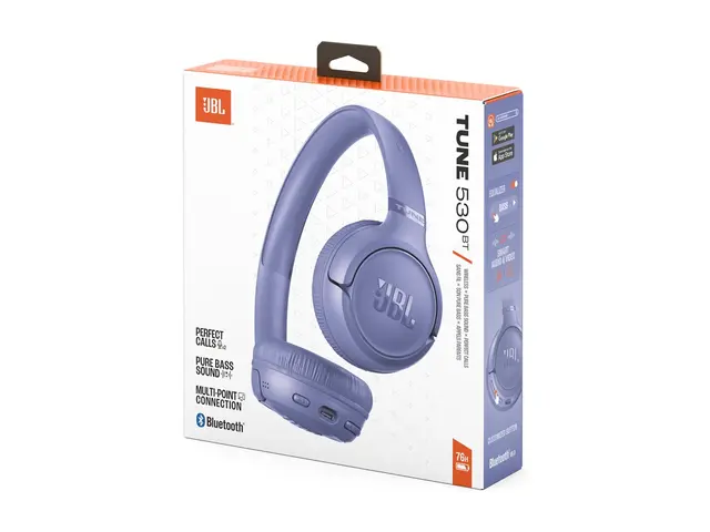 JBL TUNE 530BT - Hodetelefoner med mikrofon on-ear - Bluetooth - trådløs - digital lavendel 