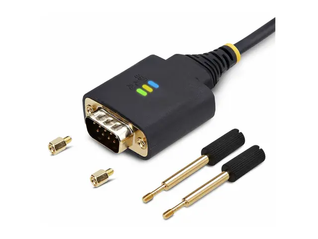 StarTech.com 1ft (30cm) USB to Serial Adapter Cable, COM Retention...