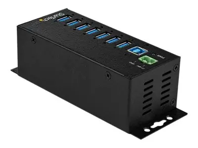 StarTech.com 7 Port USB Hub with Power Adapter, Surge Protection, ...