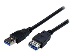 StarTech.com 2m Black SuperSpeed USB 3.0 Extension Cable A to A Male to Female USB 3.0 Extender Cable - USB 3.0 Extension Cord - 2 meter (USB3SEXT2MBK) - USB-forlengelseskabel - USB-type A til USB-type A - 2 m