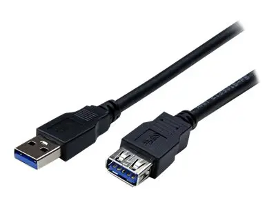 StarTech.com 2m Black SuperSpeed USB 3.0 Extension Cable A to A - ...
