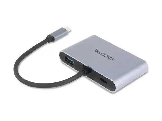 DICOTA 5-in-1 - dokkingstasjon - USB-C - DP, HDMI