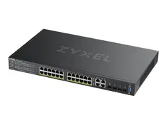 Zyxel GS2220-28HP - Switch - Styrt 24 x 10/100/1000 (PoE+) + 4 x kombo-Gigabit SFP - rackmonterbar - PoE+ (375 W)