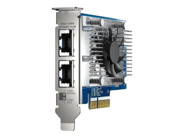 QNAP QXG-10G2T-X710 - Nettverksadapter - PCIe 3.0 x4 lav profil - ...