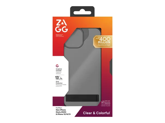 Zagg Santa Cruz - Baksidedeksel for mobiltelefon stativ grafen sva...