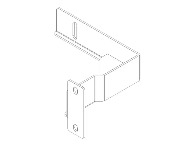 APC Easy Rack - Stolpebøylesett - bunn - svart