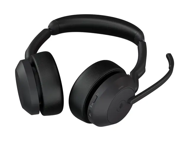 Jabra Evolve2 55 MS Stereo - Hodesett on-ear Bluetooth trådløs akt...