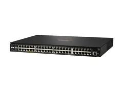 HPE Aruba 2930F 48G PoE+ 4SFP+ TAA - Switch L3 - Styrt - 48 x 10/100/1000 (PoE+) + 4 x 1 Gigabit / 10 Gigabit SFP+ (opplink) - rackmonterbar - PoE+ (740 W) - TAA-samsvar