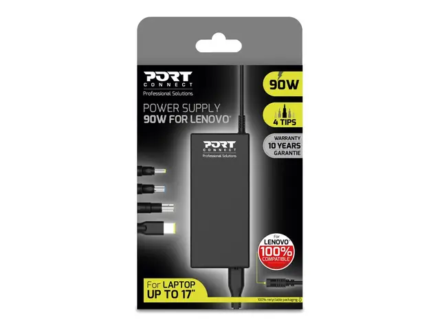 PORT Connect - Strømadapter AC 100-240 V 90 watt Storbritannia