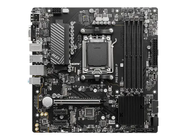 MSI PRO B650M-P - Hovedkort micro ATX Socket AM5 AMD B650 Chipset ...