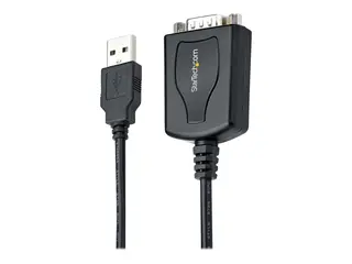 STARTECH.COM 3ft 1m USB to Serial Cabl with COM Port Retention DB9 Male RS232