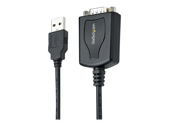 StarTech.com 3ft (1m) USB to Serial Cable with COM Port Retention,...