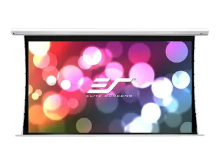 Elite Screens Saker Tab-Tension Series SKT100XHW-E12 Projeksjonsskjerm - takmonterbar, veggmonterbar - motorisert - 110 V - 100" (254 cm) - 16:9 - MaxWhite FG - hvit emalje