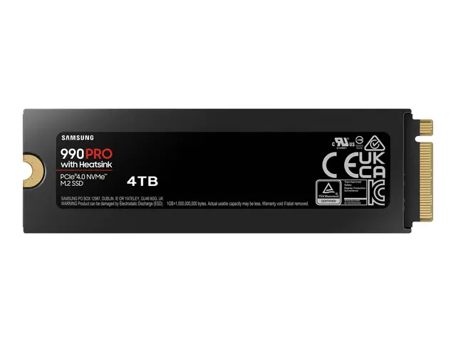Samsung 990 PRO MZ-V9P4T0GW - SSD kryptert 4 TB intern M.2 2280 PC...