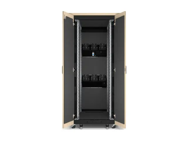 APC NetShelter - Rack lydisolert AC 230 V lønn 32U 19"
