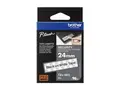 Brother TZe-SE5 - Svart på hvitt - Rull (2,4 cm x 8 m) 1 kassett(er) merketape for P-Touch PT-1400, PT-1650