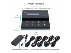 StarTech.com USB Duplicator - 1:7 USB Flash Drives - Flash Drive Duplicator (USBDUPE17) - USB-stasjonsduplikator - 7 br&#248;nner - TAA-samsvar